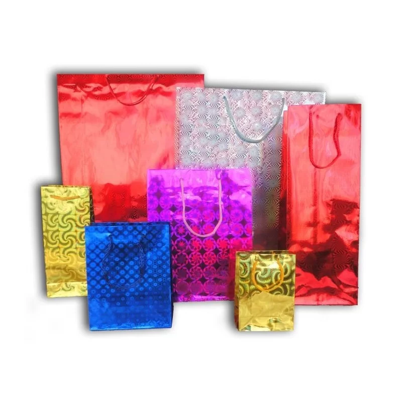 BOLSAS DE CARTON HOLOGRAMADAS