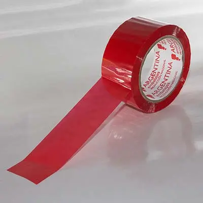 CINTA DE EMBALAJE DE COLORES (Roja) 48mm x 100m (U)