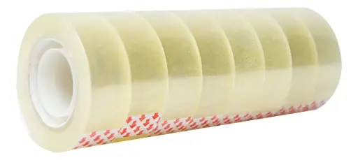 CINTA ADHESIVA 12mm TRANSPARENTE (Tubo de 12 indiv)